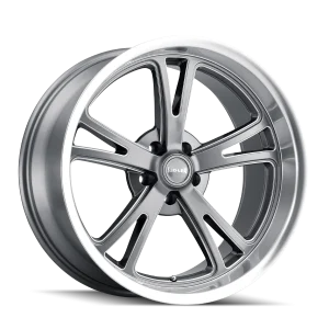 Ridler – 606 – Grey – 17″x7″ 0mm – Summer Wheels – 606-7765G